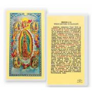 N.s. De Guadalupe Con Visiones Holy Card - (Pack Of 50)