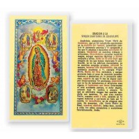 25pk - Nuestra Senora De Guadalupe Con Visiones Laminated Holy Card Pk 25