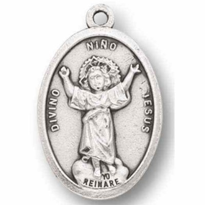 Nino Divino Silver Oxidized Medal (25 Pack) - 846218076907 - 1086-118