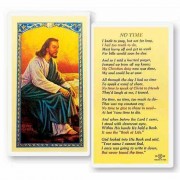 25pk - No Time with Christ by the Sea Laminated Holy Card  Pk 25