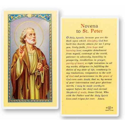 Novena To Saint Peter Holy Card - (Pack Of 31) -  - E24-518