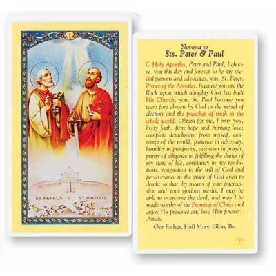 Novena To Sts Peter And Paul Holy Card - (Pack Of 31) -  - E24-511
