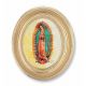 O.l Of Guadalupe Gold Stamped Print In Oval Gold Leaf Frame - 2Pk -  - 451G-216