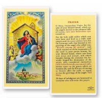 25pk - Our Lady of Loreto House Prayer Laminated Holy Card  Pk 25