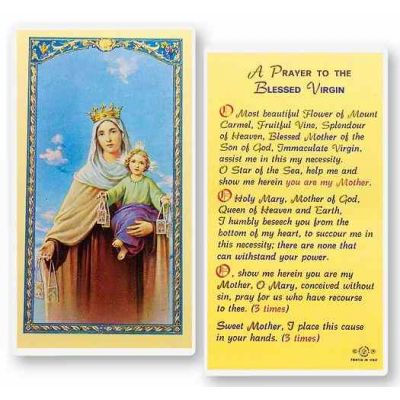 O.l. Of Mt. Carmel Holy Card - (Pack Of 31) -  - E24-207