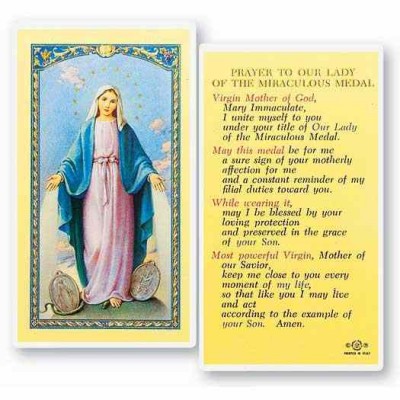 Ol Of The Miraculous Medal 2 x 4 inch Holy Card (50 Pack) - 846218013278 - E24-830