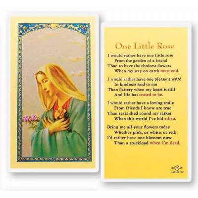 One Little Rose Holy Card - (Pack Of 31) -  - E24-722