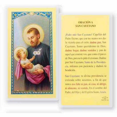 Oracion A San Cayetano 2 x 4 inch Holy Card (50 Pack) - 846218017429 - S24-580