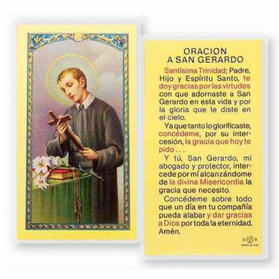 Oracion A San Gerardo Majela 2 x 4 inch Holy Card (50 Pack) - 846218016781 - S24-616