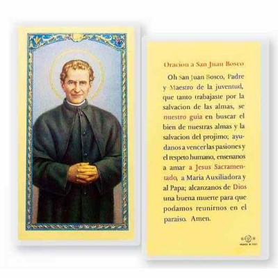 Oracion A San Juan Bosco 2 x 4 inch Holy Card (50 Pack) - 846218040762 - S24-468