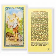 25pk - Oracion A San Lazaro Laminated Holy Card Pk 25