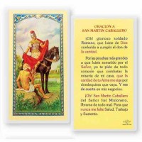 25pk - Oracion A San Martin Caballero Laminated Holy Card Pk 25