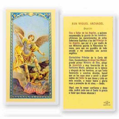 Oracion A San Miguel Archangel 2 x 4 inch Holy Card (50 Pack) - 846218016927 - S24-332