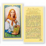 25pk - Oracion A Santa Dymphna Laminated Holy Card Pk 25