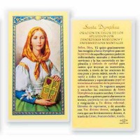 25pk - Oracion A Santa Dymphna Laminated Holy Card Pk 25