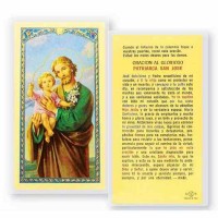 25pk - Oracion Al Glorioso San Jose Laminated Holy Card Pk 25