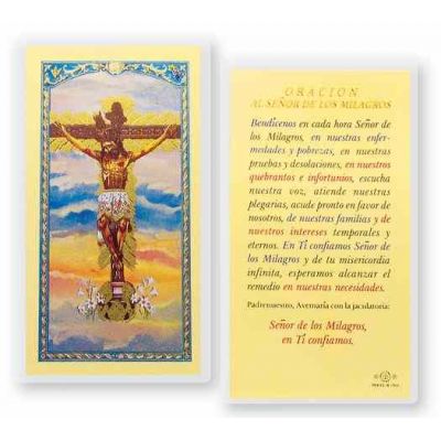 Oracion Al Sr. De Los Milagros Holy Card - (Pack Of 31) -  - S24-870