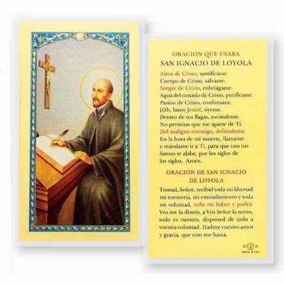 Oracion De San Ignacio Loyola 2 x 4 inch Holy Card (50 Pack) - 846218016958 - S24-452