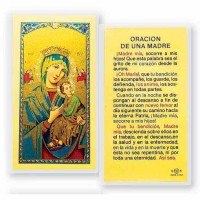 25pk - Oracion De Una Madre Laminated Holy Card Pk 25