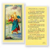 25pk - Oracion Del Chofer Laminated Holy Card Pk 25