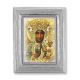 Our Lady of Czestochowa Gold Stamped Print In Silver Frame 2Pk -  - 450S-223