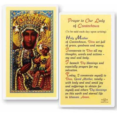Our Lady Of Czestochowa Holy Card - (Pack Of 31) -  - E24-223