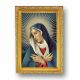Our Lady Of Divine Mercy Print w/Antique Gold Frame (2 Pack) - 846218085923 - 461-945