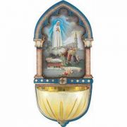 Our Lady Of Fatima Multi-dimensional Holy Water Font - (Pack Of 2)
