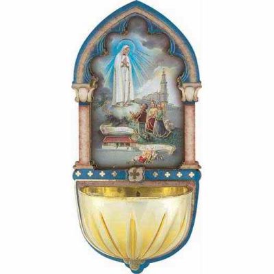 Our Lady Of Fatima Multi-dimensional Holy Water Font - (Pack Of 2) - 846218050204 - 1928-225