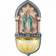 Our Lady Of Grace Multi-dimensional Holy Water Font - (Pack Of 2)