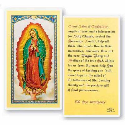 Our Lady Of Guadalupe 2 x 4 inch Holy Card (50 Pack) - 846218014343 - E24-216