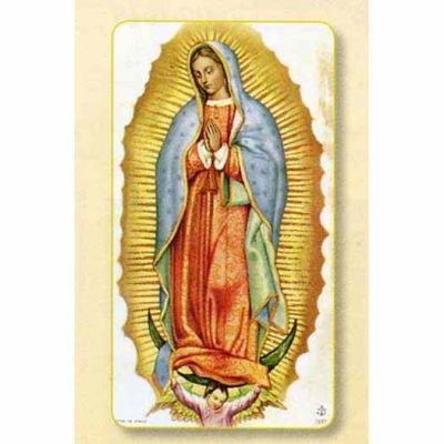 Our Lady Of Guadalupe 2x4 in. Holy Cards - (Pack of 100) - 846218007383 - 150-77