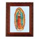 Our Lady Of Guadalupe In An Ornate Mahogany Frame w/Beaded Lip 2/Pk -  - 861-216