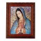 Our Lady Of Guadalupe In An Ornate MahoganyFrame w/Beaded Lip 2 Pk2 Pk -  - 861-217