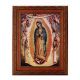 Our Lady Of Guadalupe w/Angels In A Fine Antiqued Mahogany Frame -  - 161-221