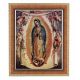 Our Lady Of Guadalupe w/Angels In A Tiger Cherry Frame w/Carved Edges -  - 122-221