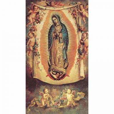 Our Lady Of Guadalupe With Angels 2 x 4 inch Holy Card - (Pack of 100) - 846218005167 - 400-720