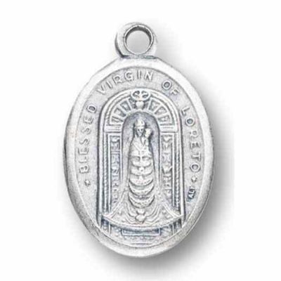Our Lady Of Loretto Oxidized Medal (25 Pack) - 846218077065 - 1086-282