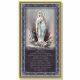 Our Lady Of Lourdes 5 x 9in Gold Foil Italian Plaque w/Prayer (2 Pack) - 846218043077 - E59-274