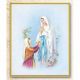 Our Lady Of Lourdes 8x10 inch Gold Framed Everlasting Plaque (2 Pack) - 846218041646 - 810-210