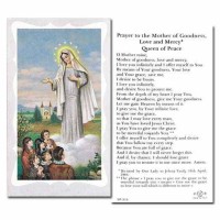 100pk - Our Lady Of Medjugorje 2 x 4 inch Prayer-Card - (Pack of 100)