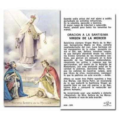 Our Lady Of Mercy Holy Card (100 pack) -  - 600-305