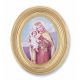 Our Lady of Mt. Carmel Gold Stamped Print In Oval Gold Frame - 2Pk -  - 451G-257