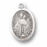 Our Lady Of Olives/Sacred Heart Silver Oxidized Medal (25 Pack)