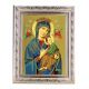Our Lady Of Perpetual Help Detailed Scroll Carvings Silver Frame 2Pk -  - 863-208