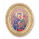 Our Lady of Perpetual Help Gold Stamped Print In Oval Gold Frame - 2Pk -  - 451G-208