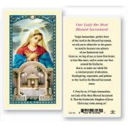Our Lady Of The  Blessed Sacrament Holy Card - (Pack Of 50)