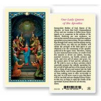 25pk - Our Lady Queen of the Apostles Laminated Holy Card  Pk 25