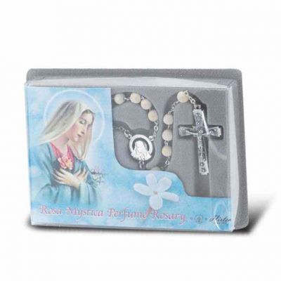 Our Lady Rosa Mystica Rosary with Jasmine Petal Scented Beads -  - 132-386
