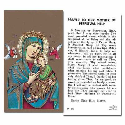 Our Mother Of Perpetual Help 2 x 4 inch Holy Card - (Pack of 100) - 846218003569 - 5P-121